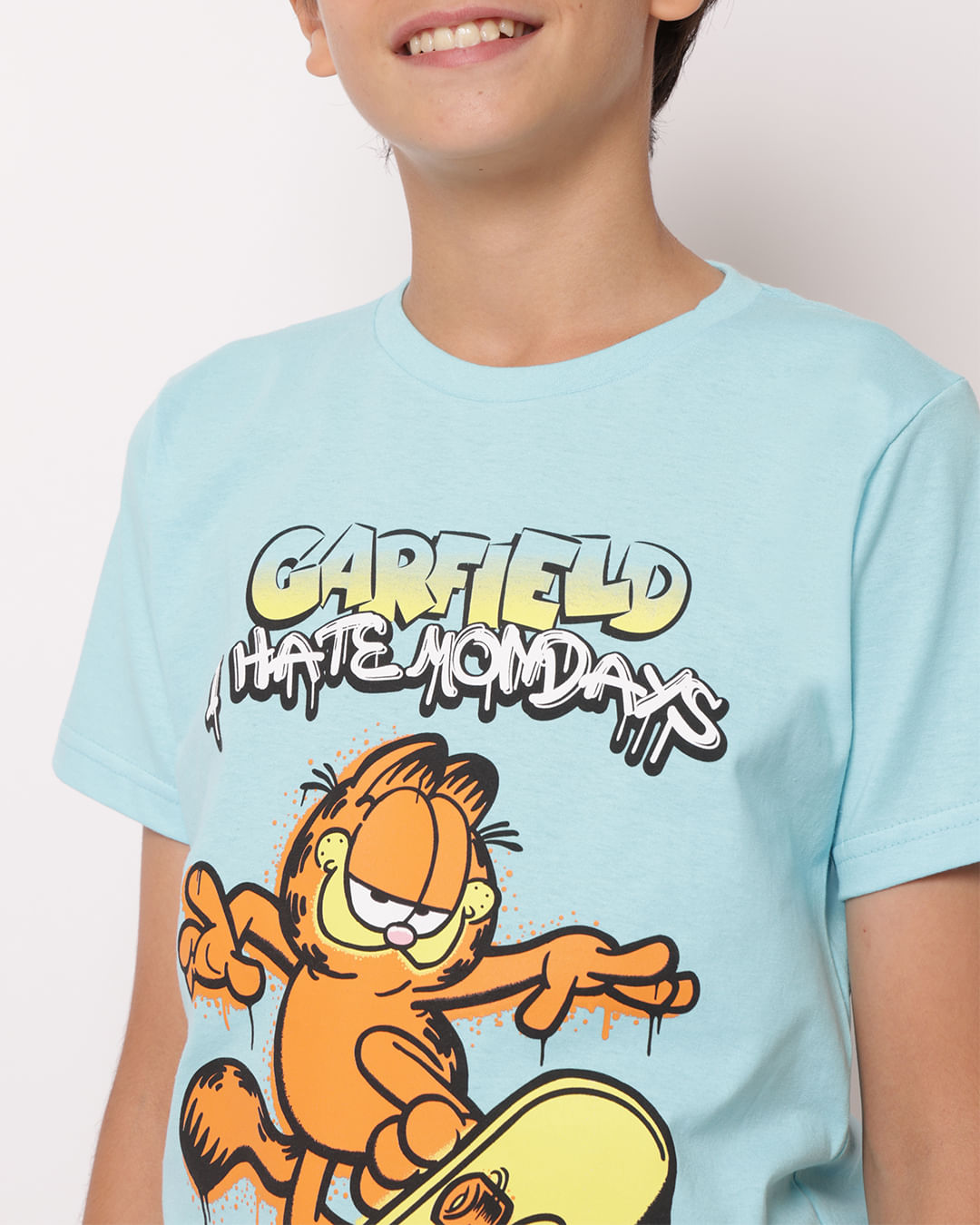 Camiseta-Ch45109-Mc-M-1016-Garfield---Azul