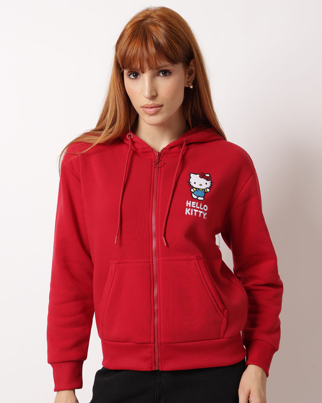 Blusa-Mol-Femlic39-Hkitty--Capuz-Pgg---Vermelho