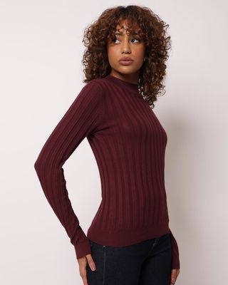 Tricot-8969-Canelado-Gola-Alta-Fig---Vinho