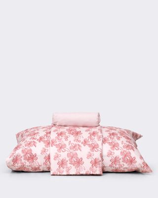 Jogo-De-Cama-Solteiro-Caprice---3-Pecas---Rosa-Escuro