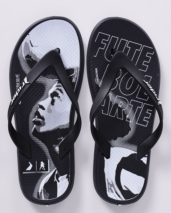 Chinelo Rider Infantil R1 Ronaldinho Gaúcho Preto 31