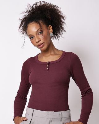 Blusa-Manga-Longa-A2180-Com-Peitilho---Vinho