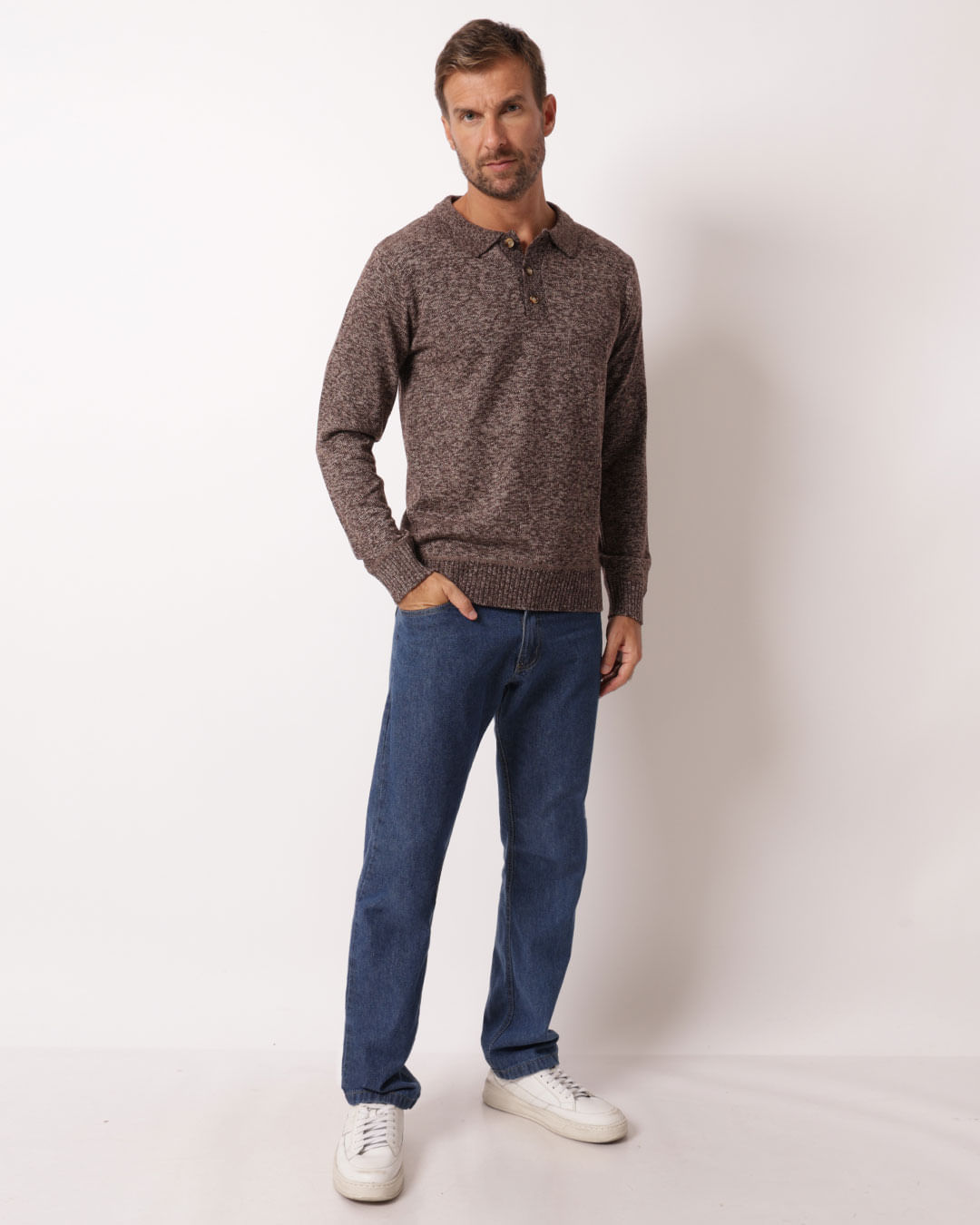 Blusa-Polo-Hairy---Marrom