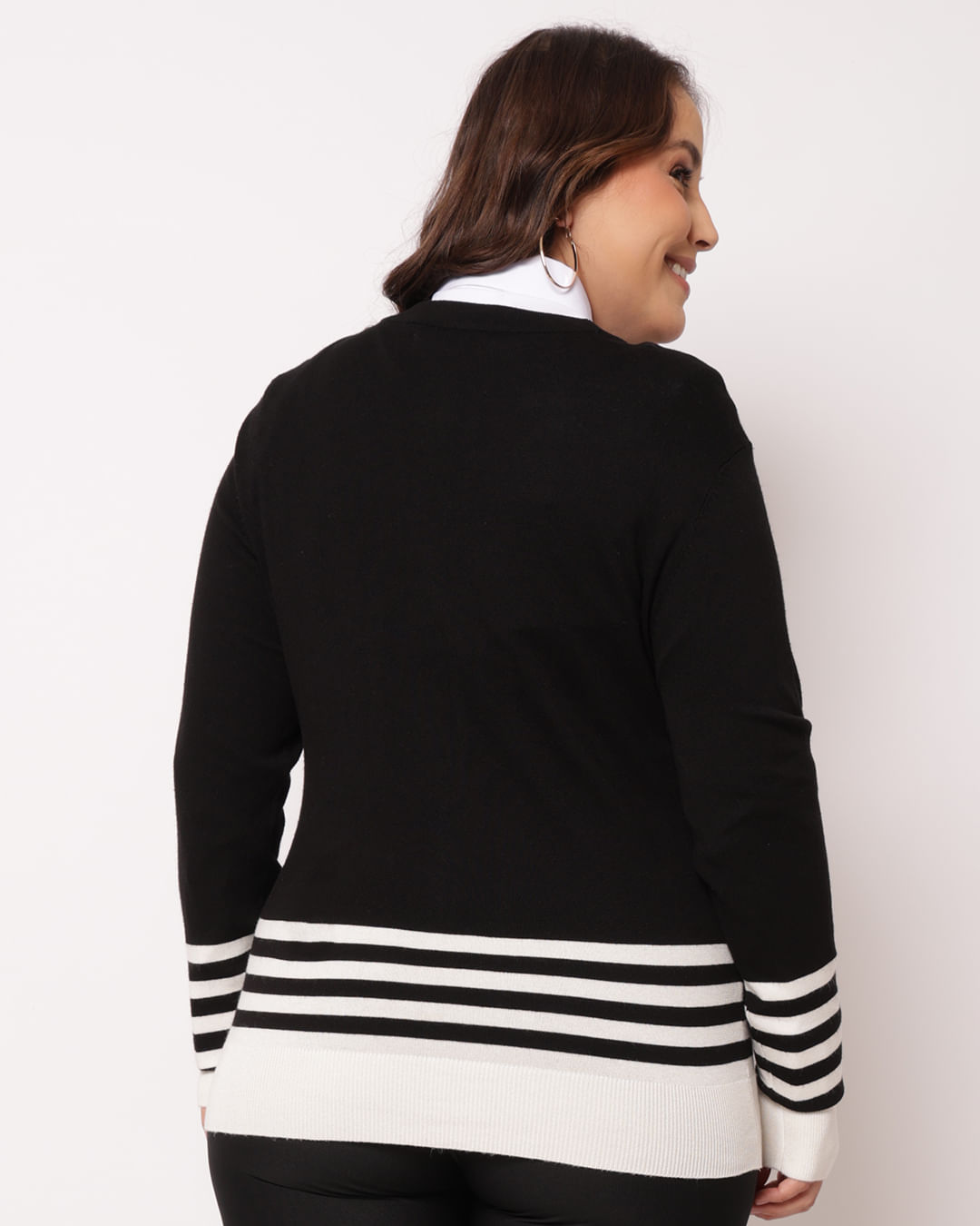 Cardigan-Trico-Listras-Dec-V---Preto