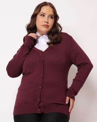 Cardigan--Trico-Liso-Dec-V---Vinho