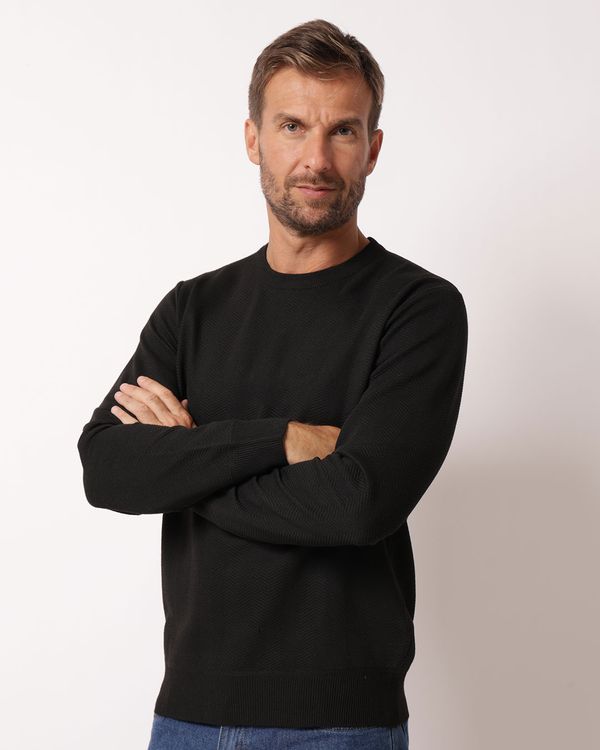 Suéter Masculino Tricô Texturizado Preto M