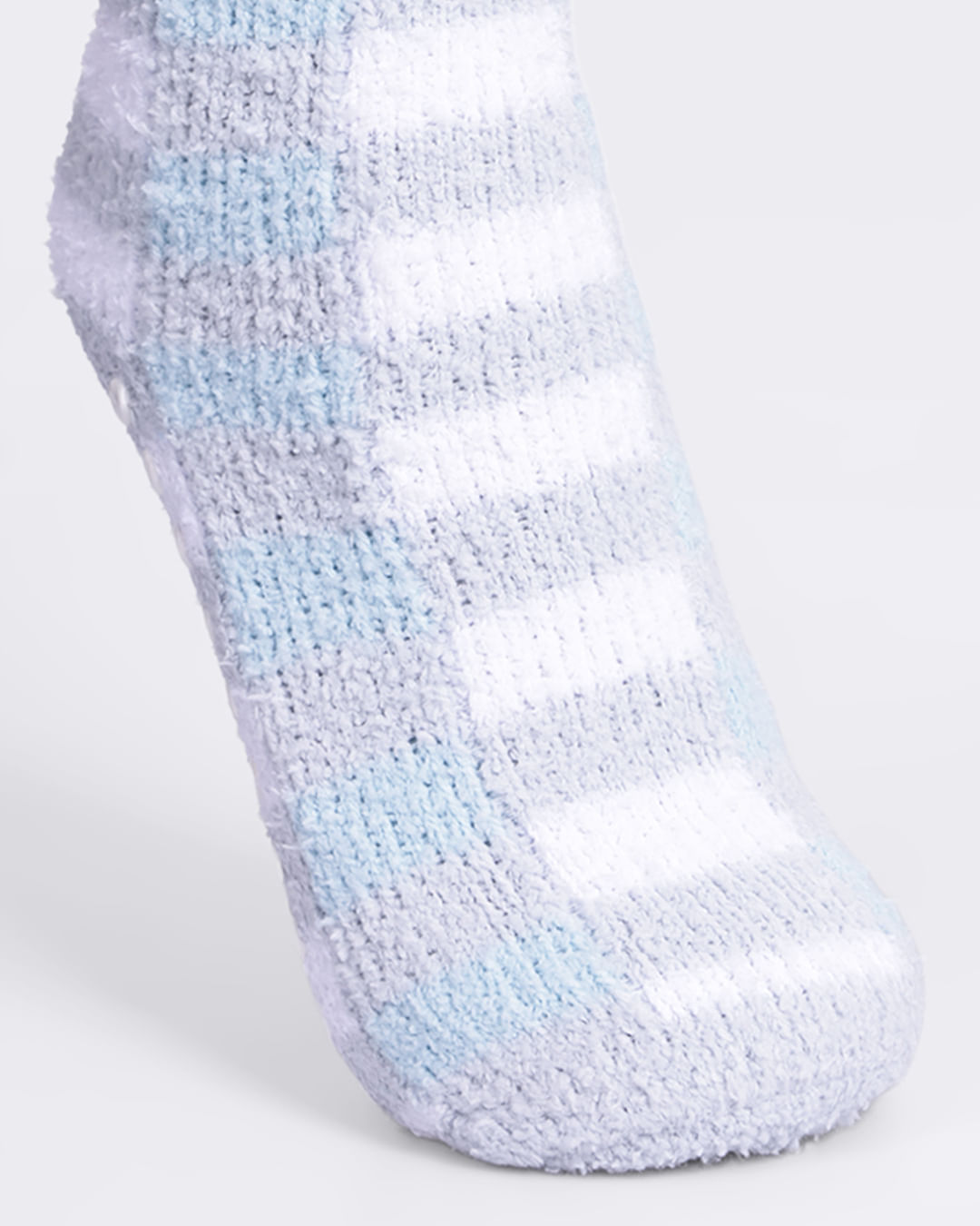 Meia-Chenille-Longa-Xadrez---Azul