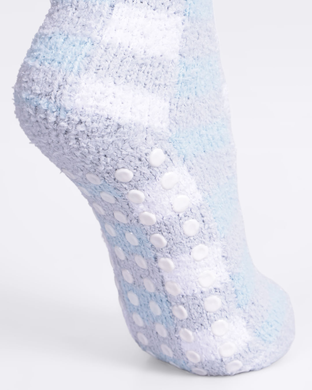 Meia-Chenille-Longa-Xadrez---Azul