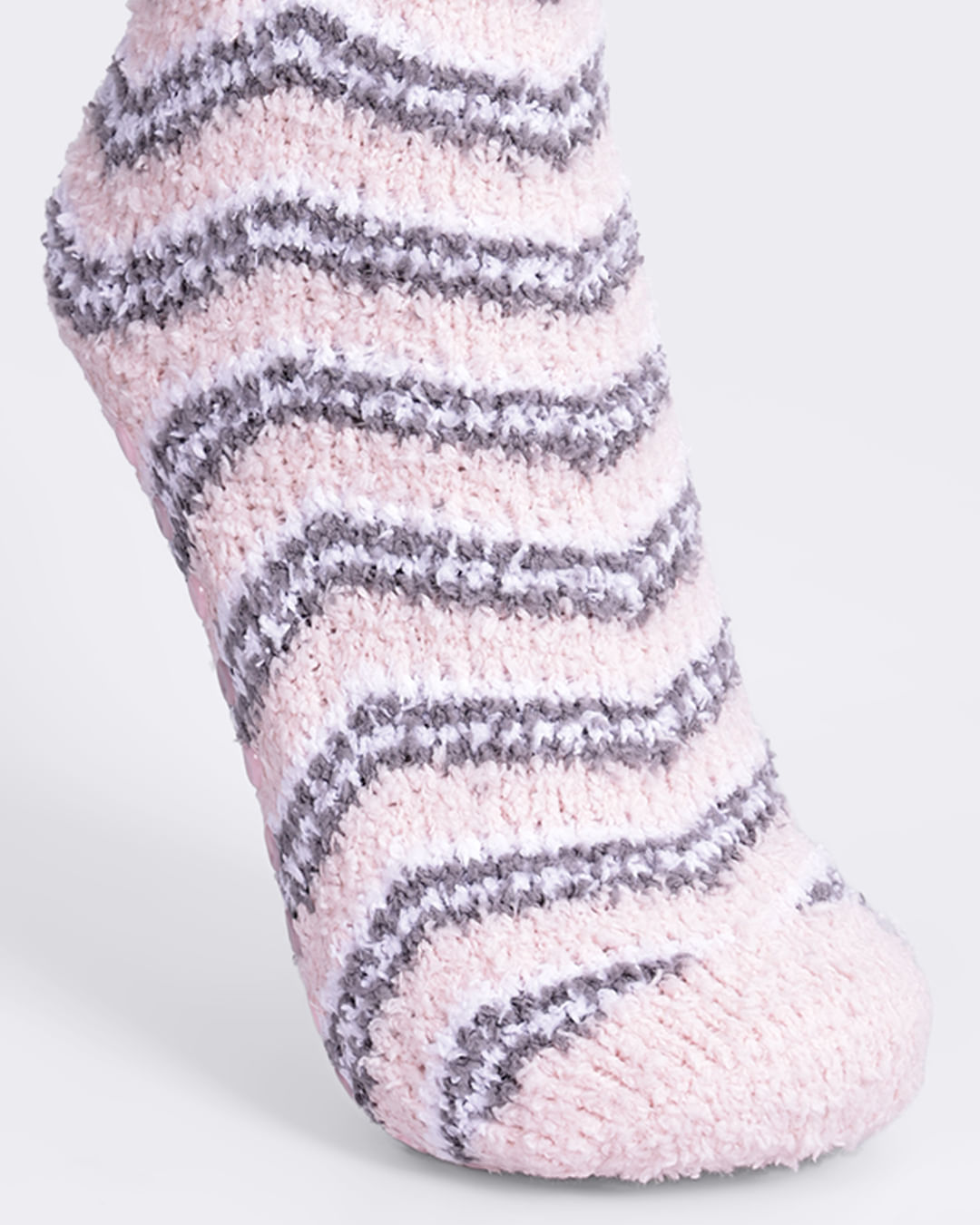 Meia-Chenille-Longa-Listras---Rosa