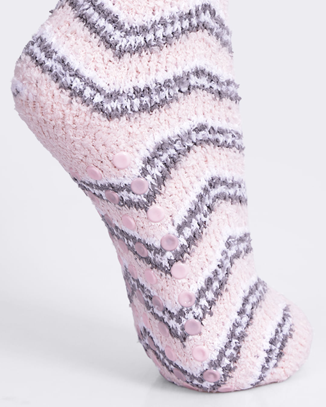 Meia-Chenille-Longa-Listras---Rosa