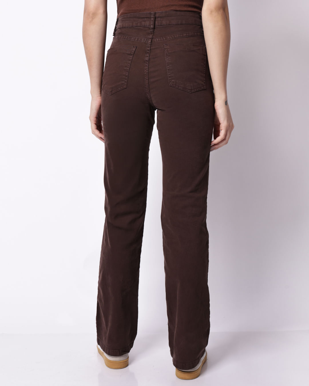 Calca-Sarja-Boot-Cut--Marrom---Marrom