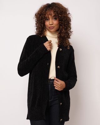 Cardigan-Chenille-Bts-Pto-Cardct---Preto