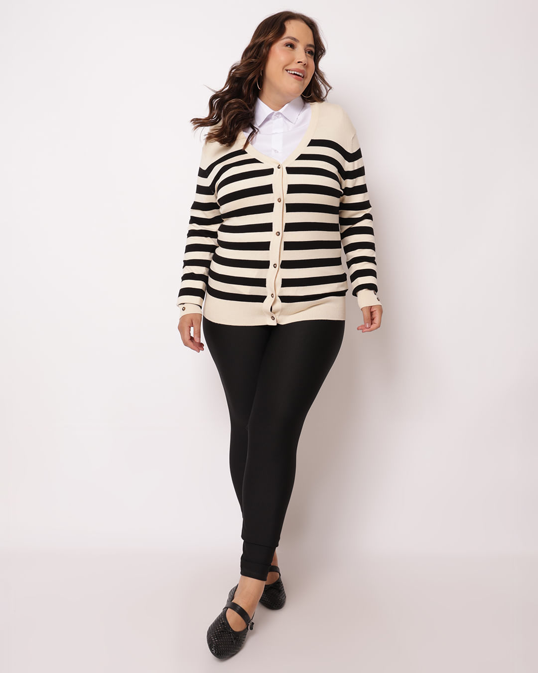 Cardigan-Trico-Listrado-Dec-V---Bege