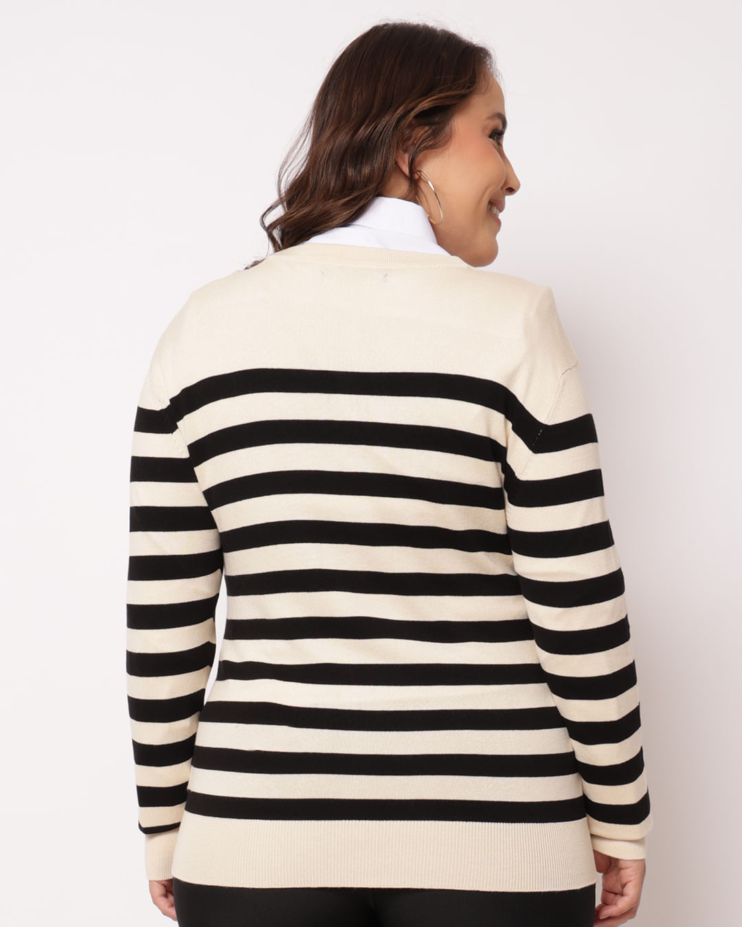 Cardigan-Trico-Listrado-Dec-V---Bege