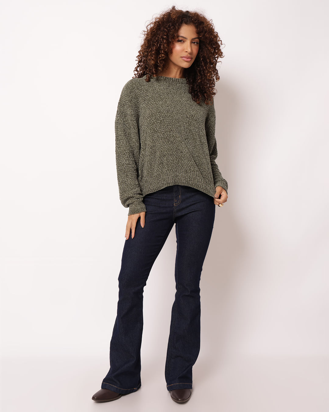 Sueter-Chenille-Oliva-Trict---Oliva