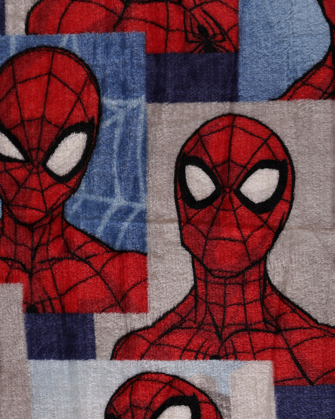 Manta-Solteiro-Flannel-Spider-Man-Sticke---Azul