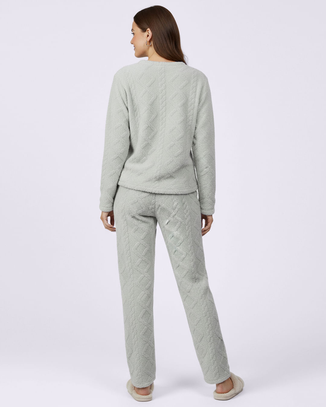 Pijama-Longo-Soft-Textura---Verde