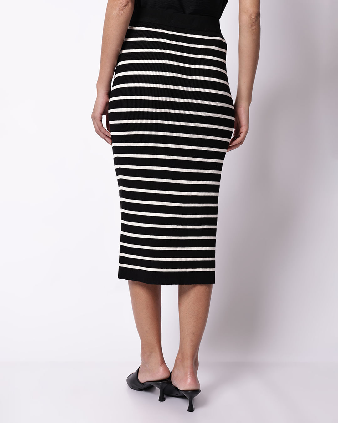 Saia-Midi-Tricot-Canel-Listr-W26l230---Preto