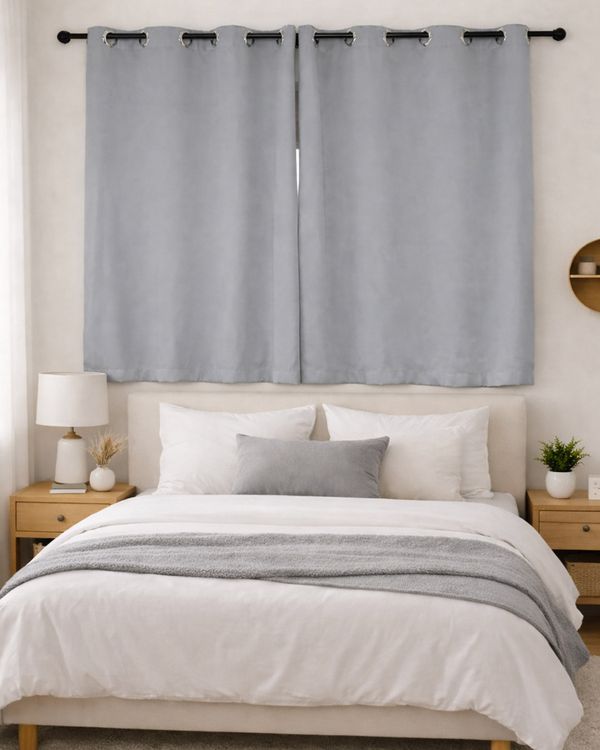 Cortina Corta Luz Bella Janela 300cm x 170cm Cinza UN