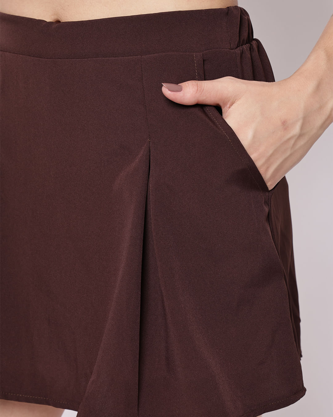 Short-Saia-Tt-1729-Com-Bolso-Lateral-Pla---Marrom