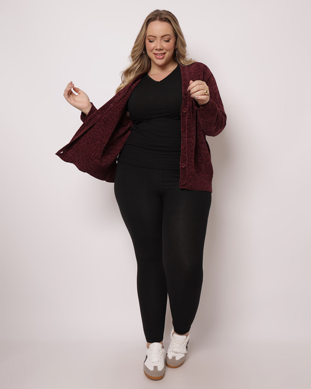 Cardigan-Aw24knits-Chenille-Botoes---Vinho