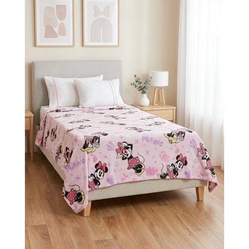Manta Infantil 150 cm x 220 cm Disney Minnie Estampada LIlás
