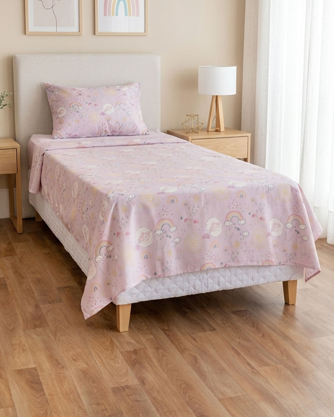 Jg-De-Cama-Infantil-Unicorn-Summer---Lilas