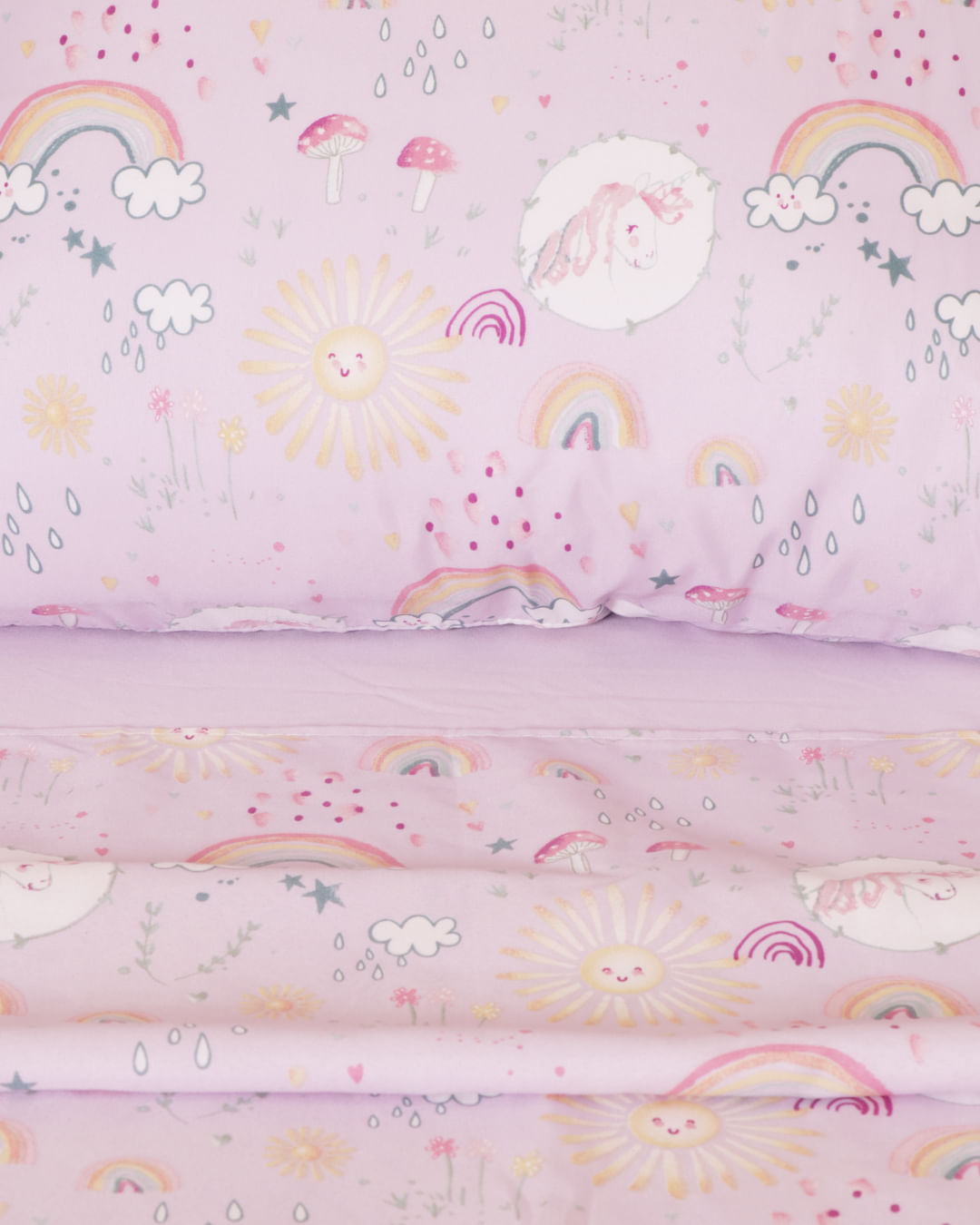 Jg-De-Cama-Infantil-Unicorn-Summer---Lilas
