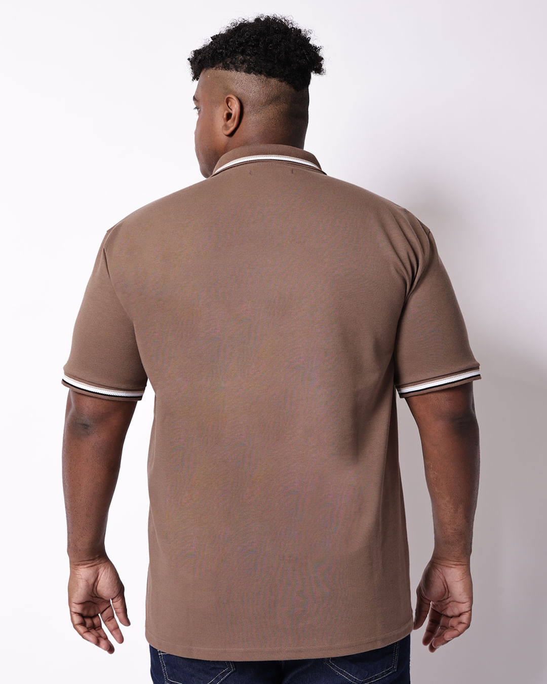 Polo-Trc886-Gola-Retilinea-Beg-Plus---Bege