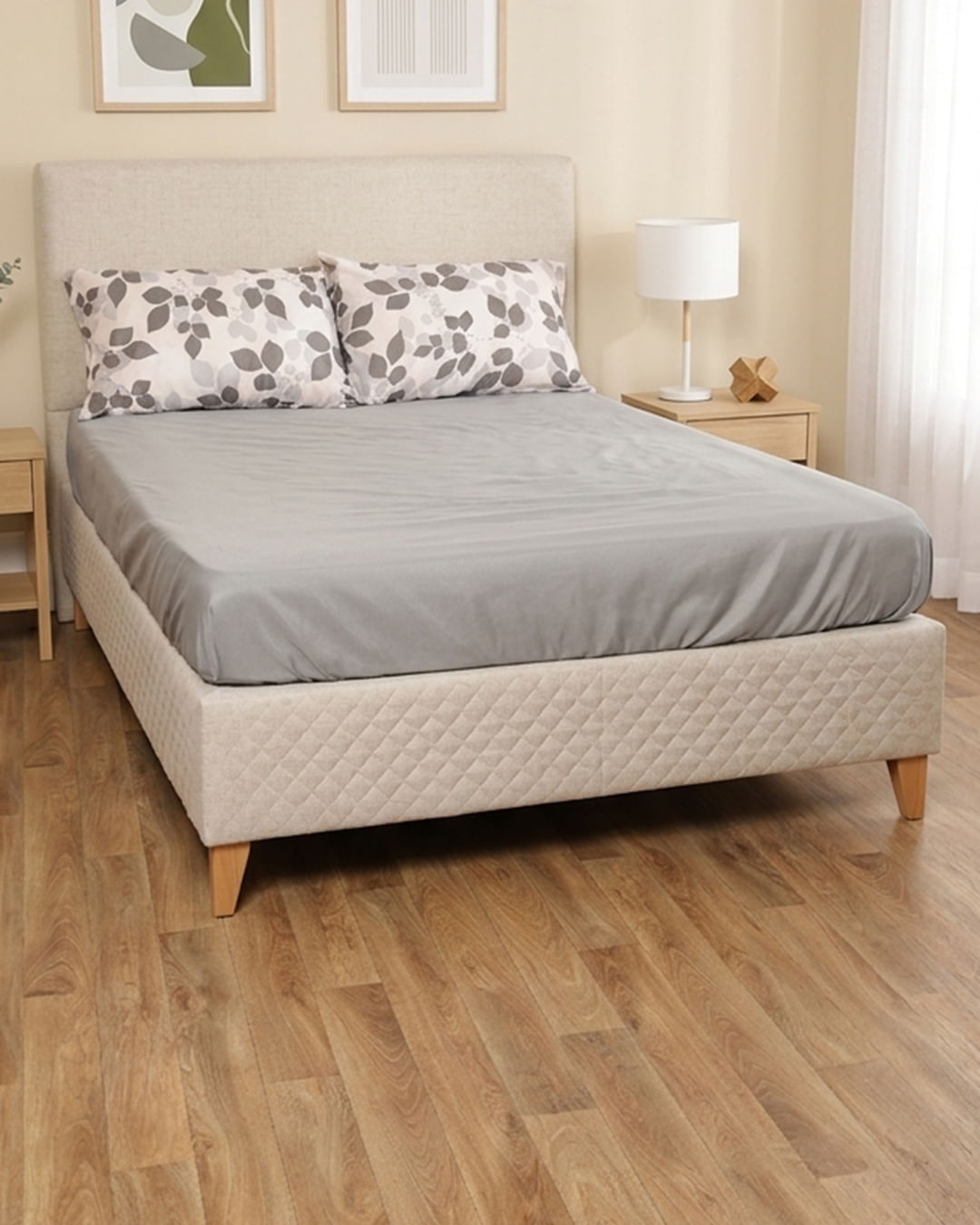 Jg-Cama-Cs-Basic-3-Pcs-30cm-Estampado---Cinza-Floral