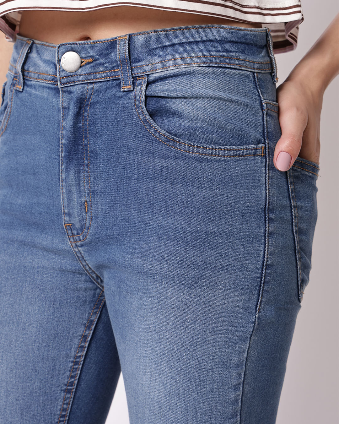 Calca-Jeans-Flare-Azm-Barra-Desf---Jeans-Blue