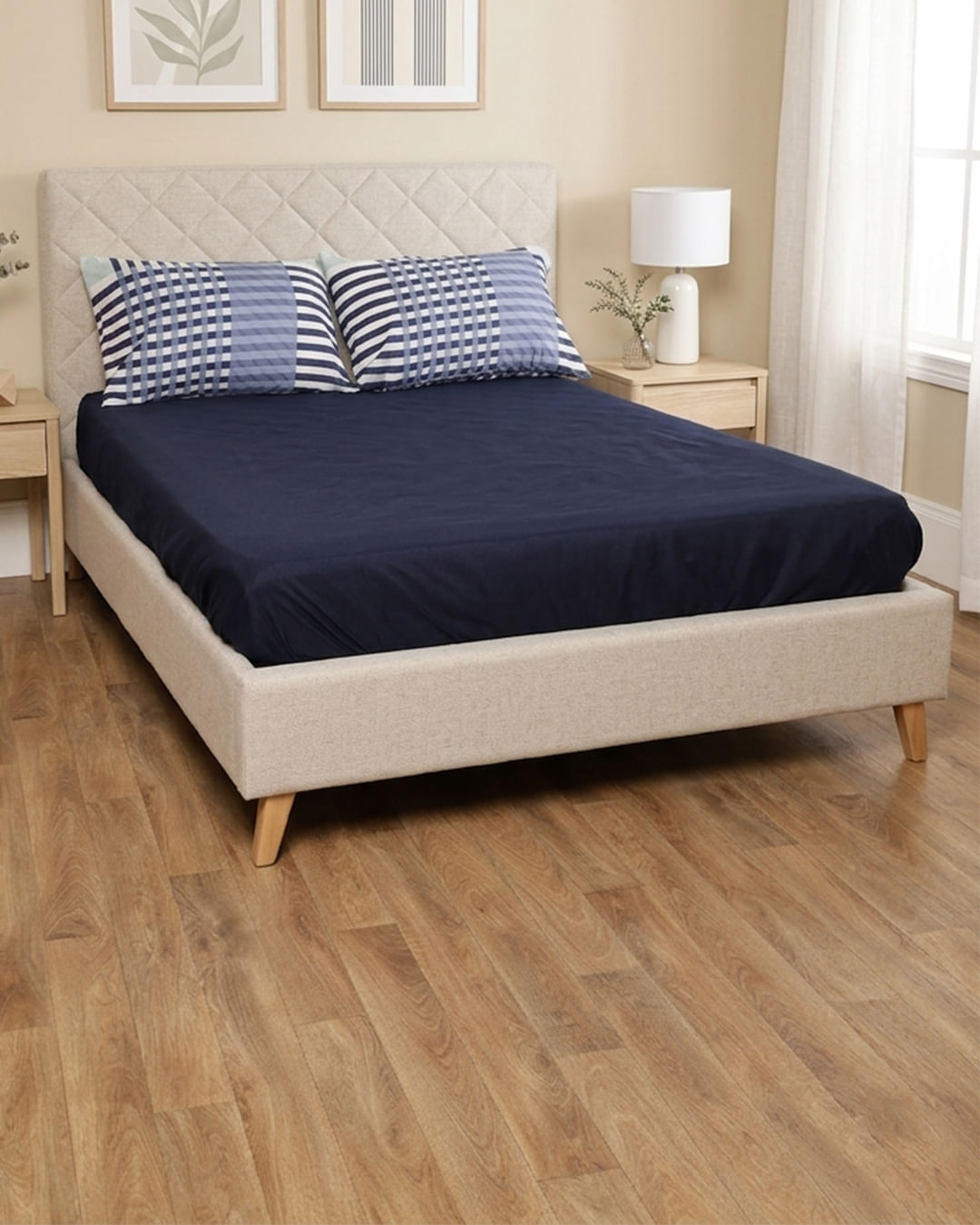 Jg-Cama-Cs-Basic-3-Pcs-30cm-Estampado---Marinho-Xadrez