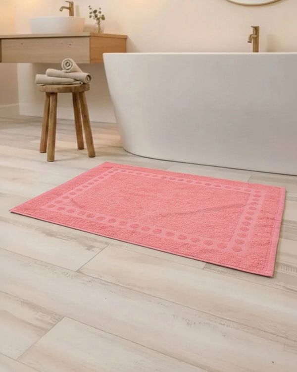 Toalha de Piso Olinda Milano Antiderrapante Rosa UN