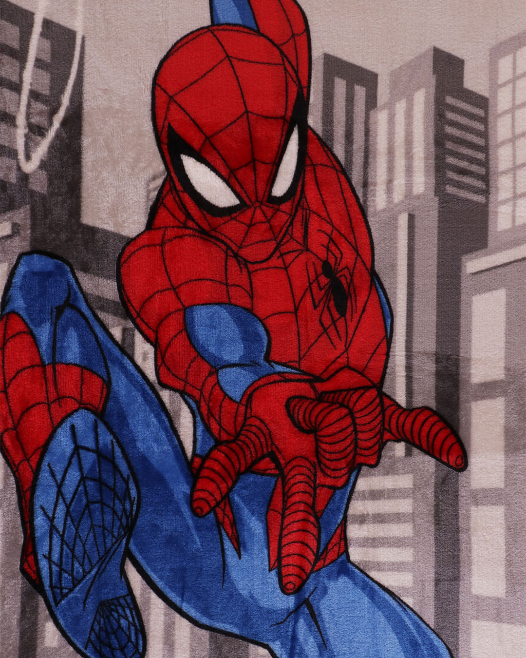 Manta-Solteiro-Flannel-Spider-Man-Super---Cinza