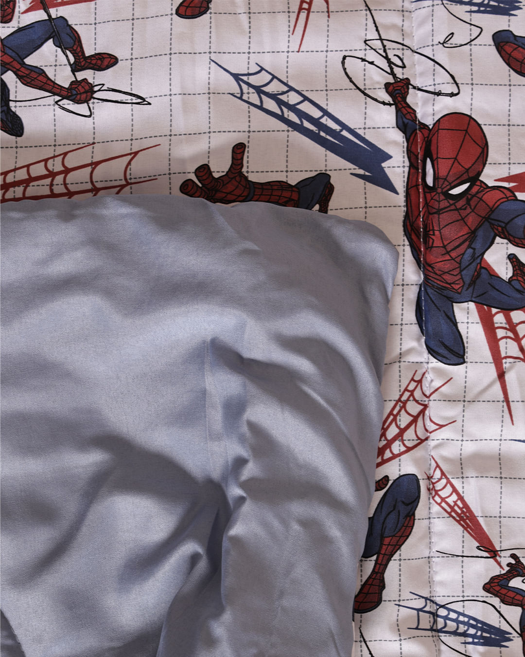 Edredom-Spider-Man-Xadrez---Azul