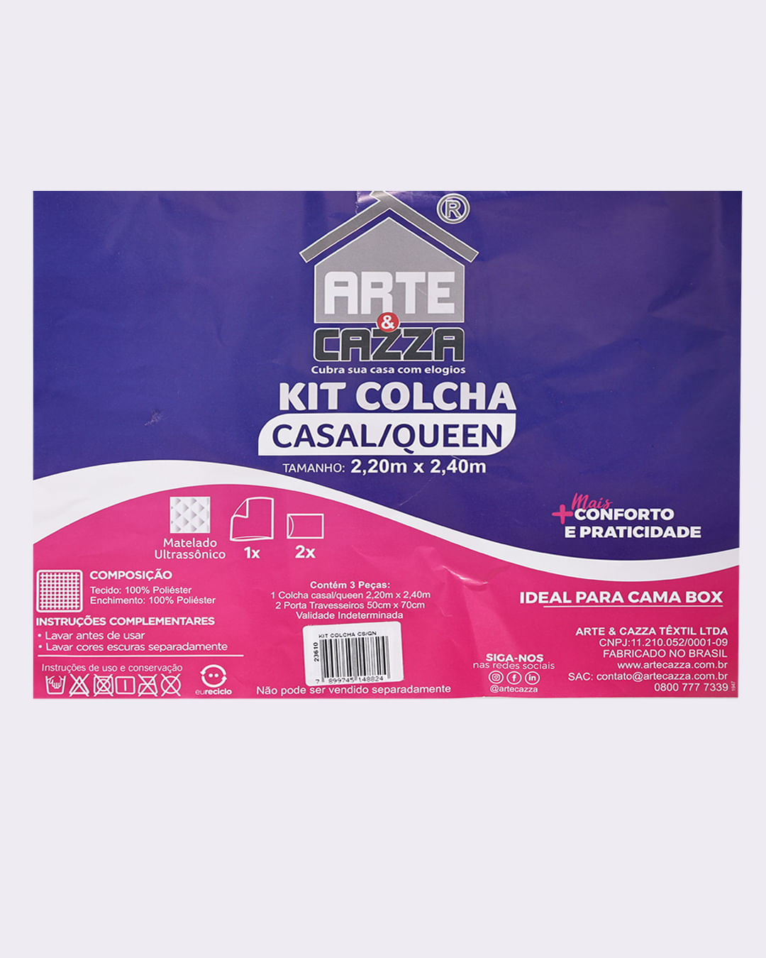 Kit-Colcha-Cs-Portat-Cabas-Ultrasonica---Cinza-Floral