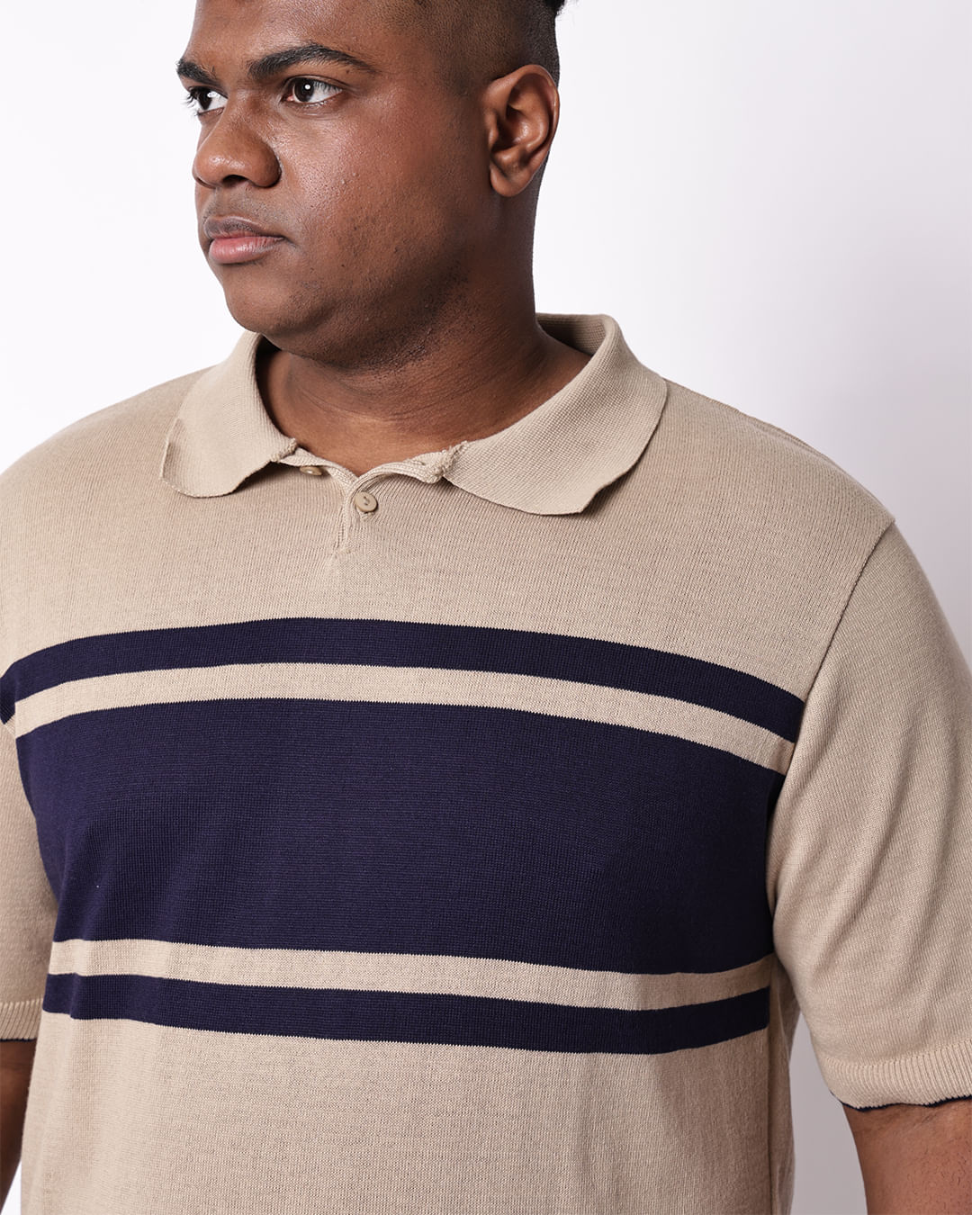 Polo-003-Tricot-Clistra-Beg-Plus---Bege