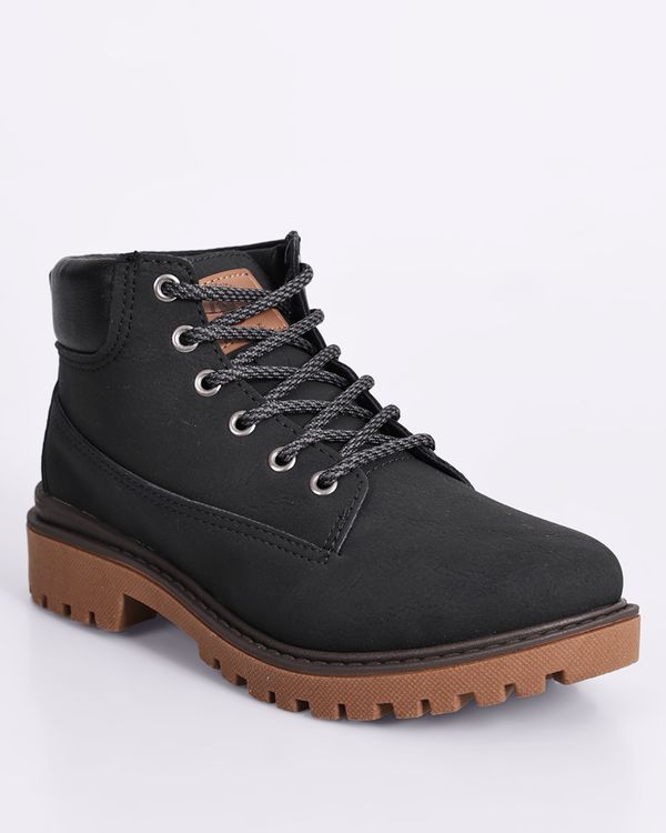 Bota Infantil Molekinho Cano Curto Preto 33