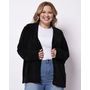 Cardigan-Aw24knits-Chenille-Botoes---Preto