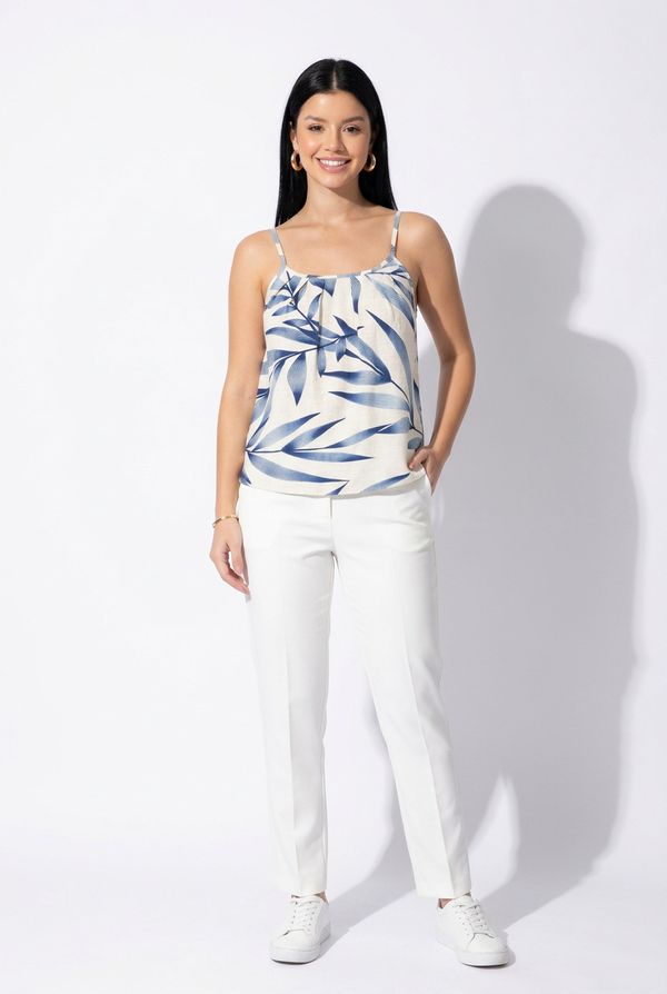 Blusa Marcinha Folhagem Azul XLG