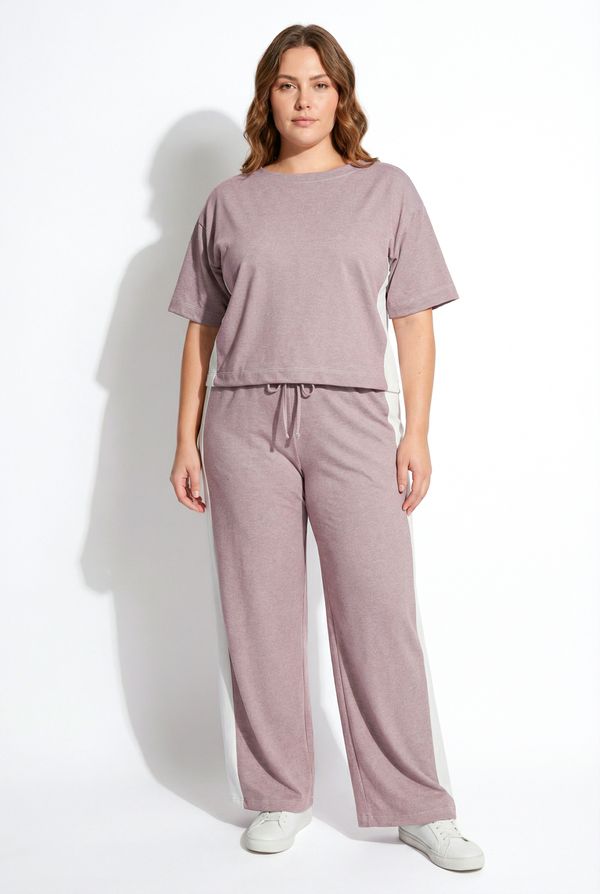 Blusa em Malha Tricot Roxo Claro GG