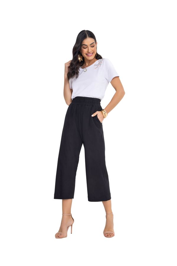Calça Ameli Pantacourt Preta P