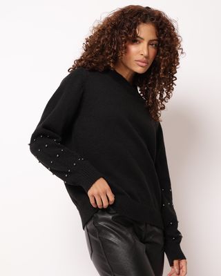 Tricot-99545-Perolas-Mgas---Preto