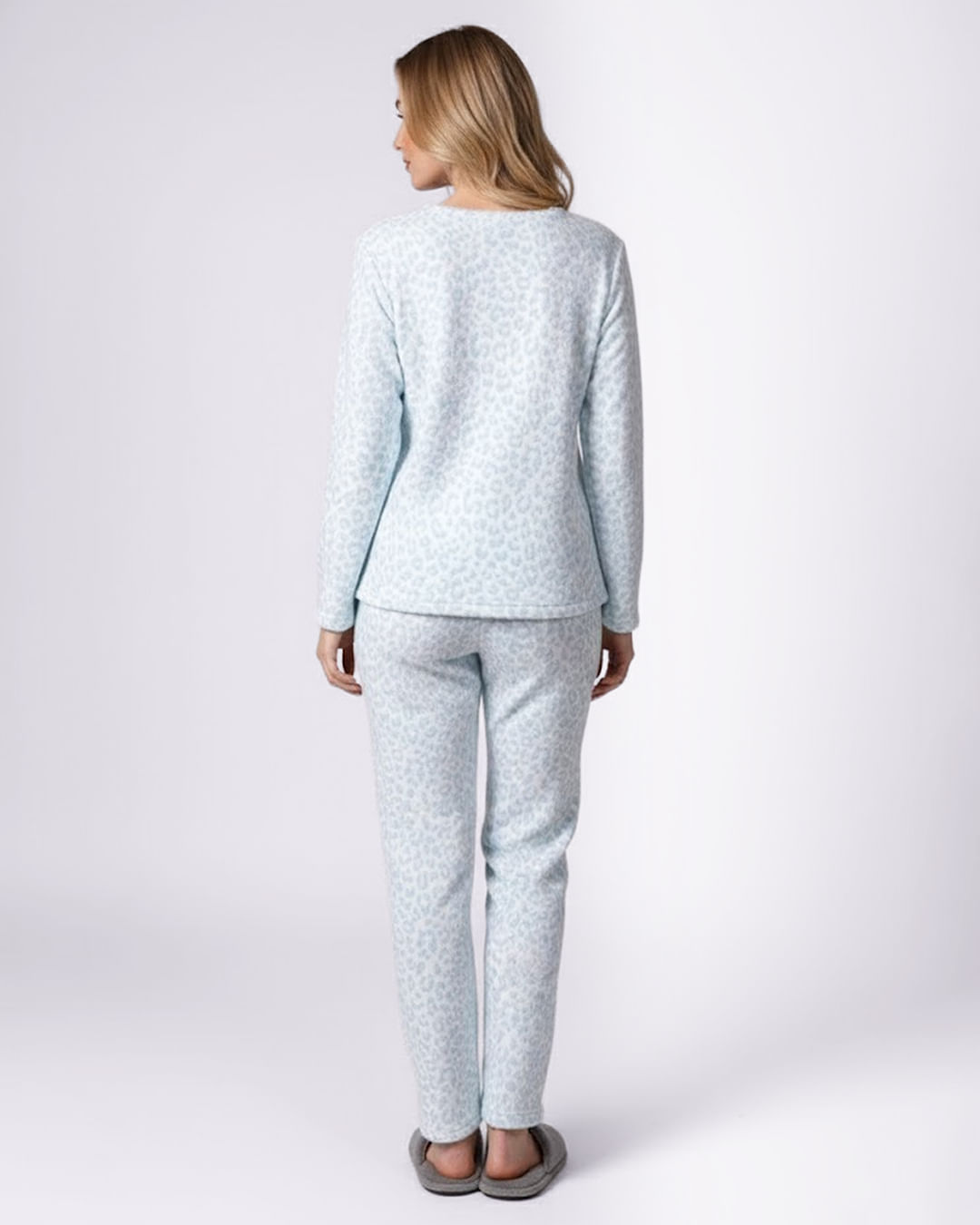 Pijama-Longo-Soft--Animal-Print---Azul