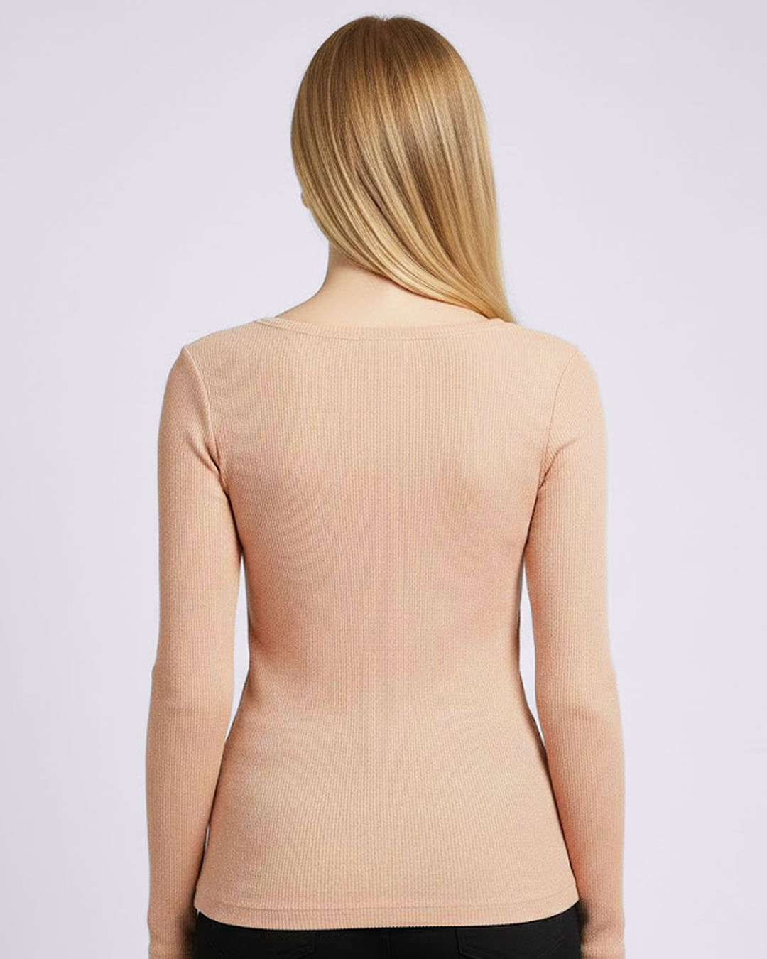 Blusa-A2153-Manga-Longa-Canelada---Bege