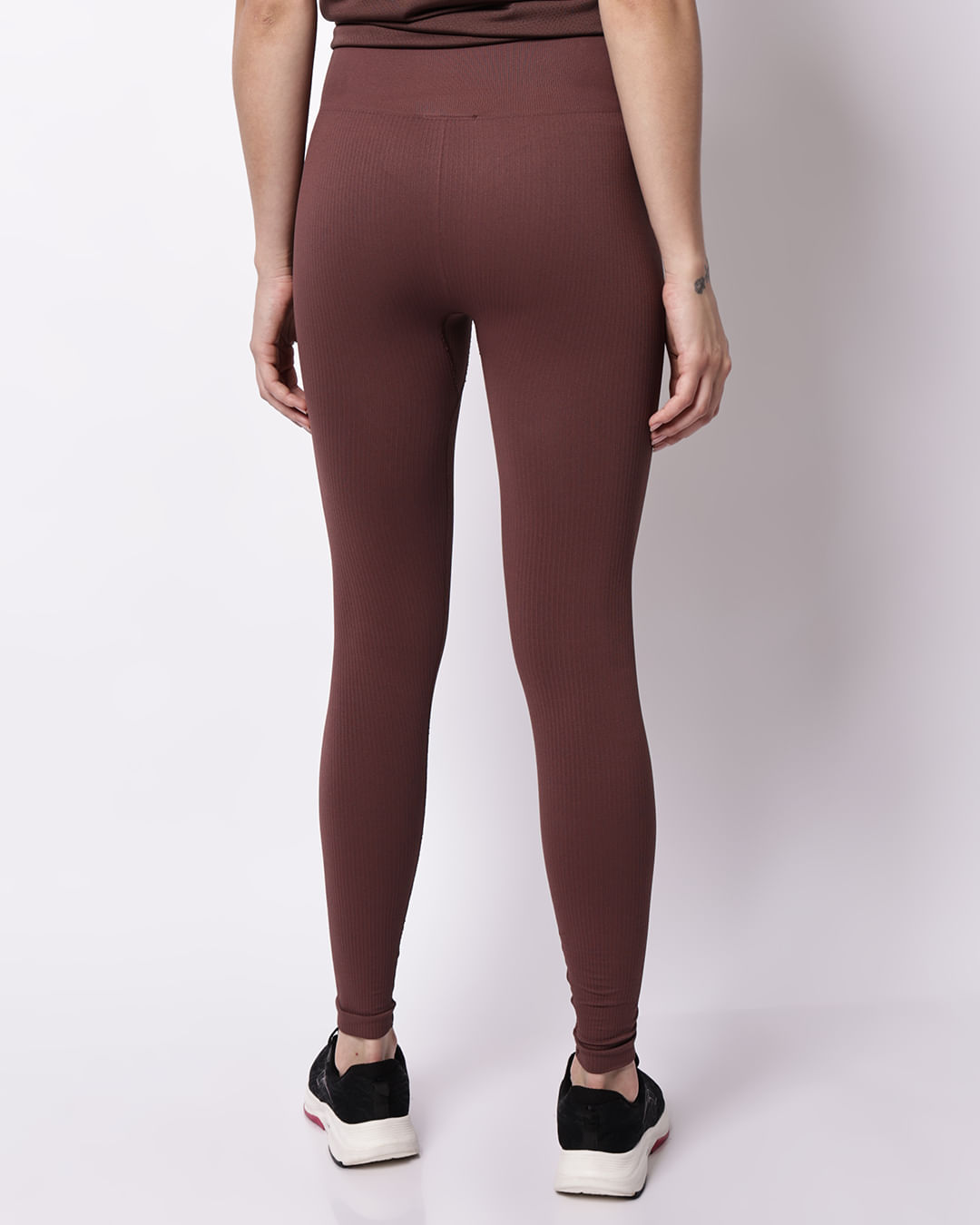Legging-10526-Canelado-Seamless-Marrom---Marrom