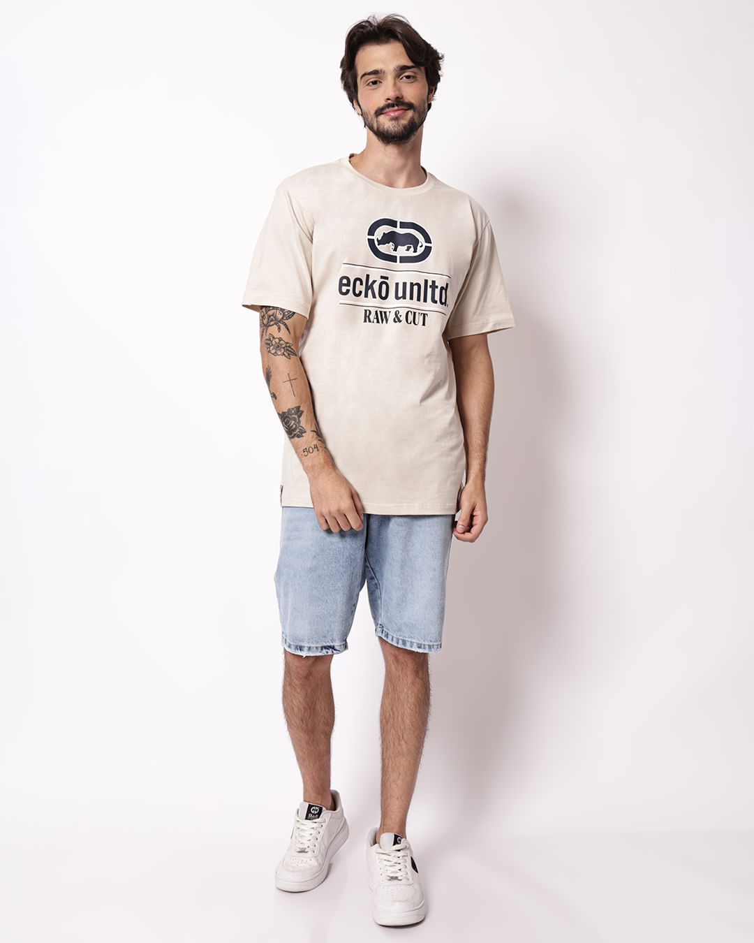 Camiseta-Ecko-P1-Ek687-Bege-Pgg---Bege
