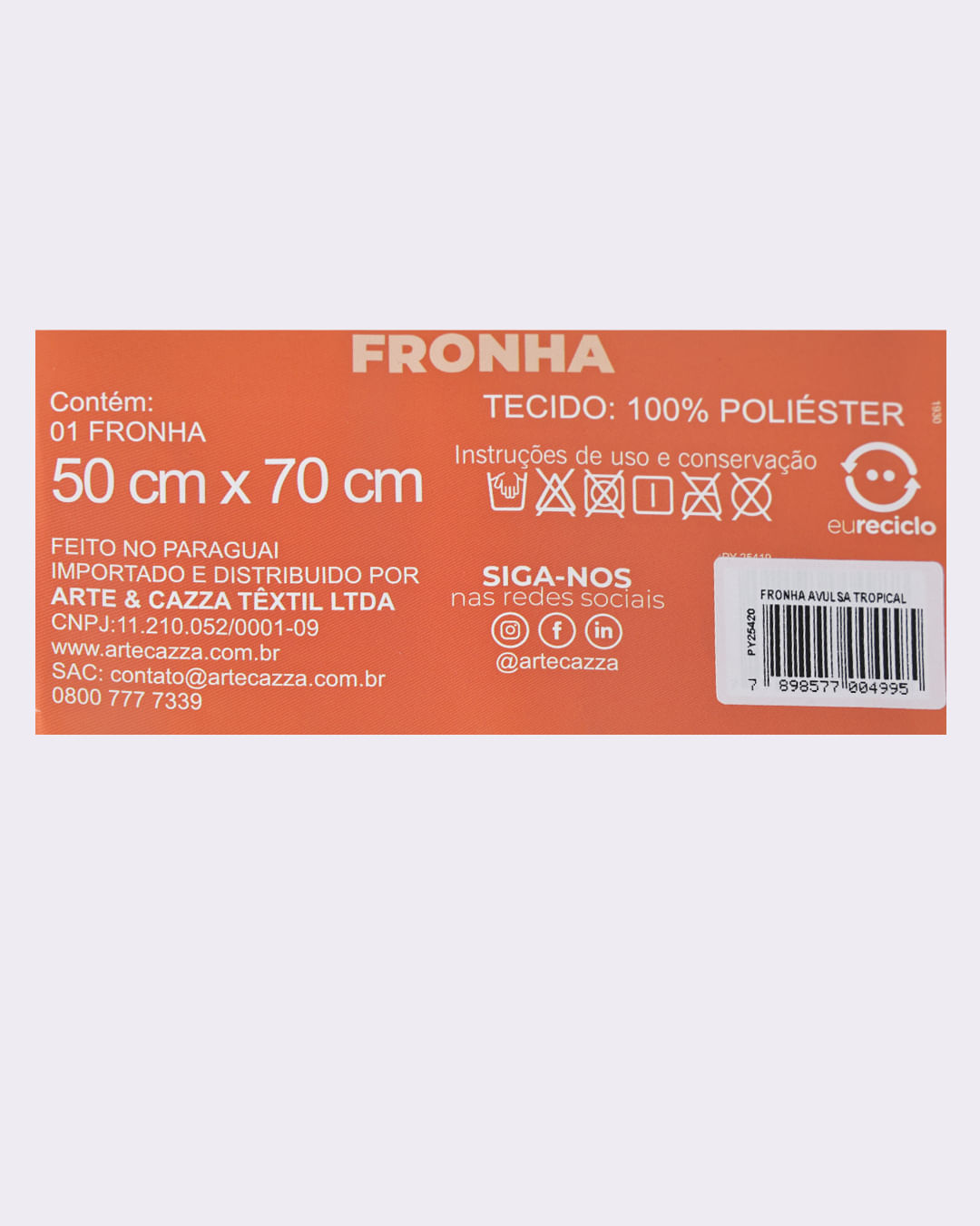 Fronha-Tropical-Microfibra     ---Bege