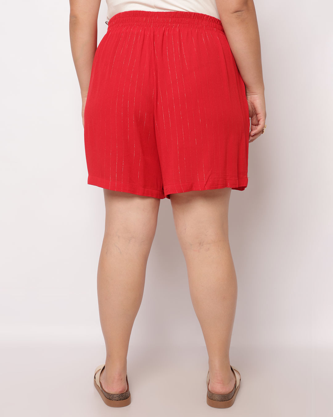 Shorts-231588-Crincle-Lurex---Vermelho
