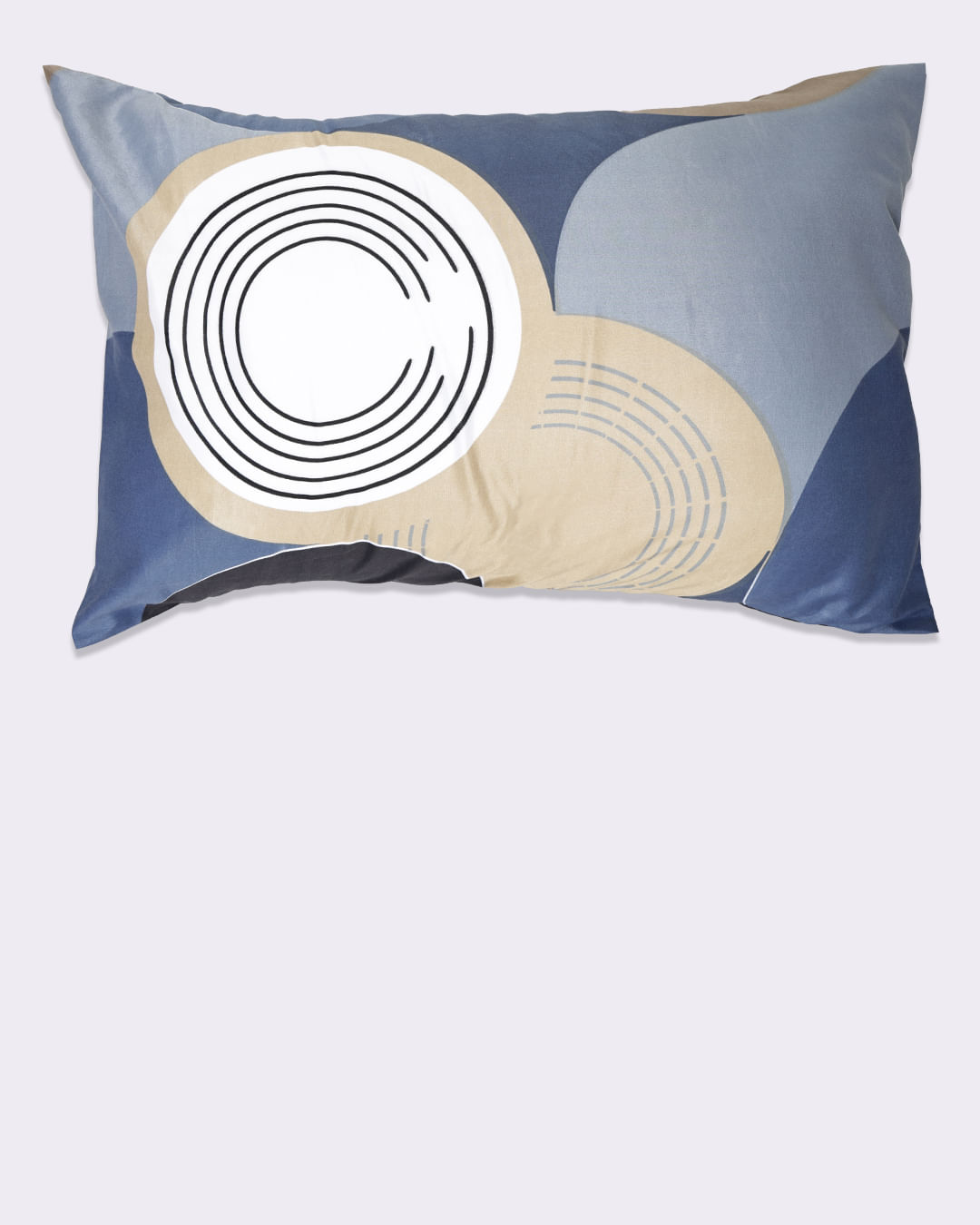Fronha-Circulos  microfibra             ---Bege